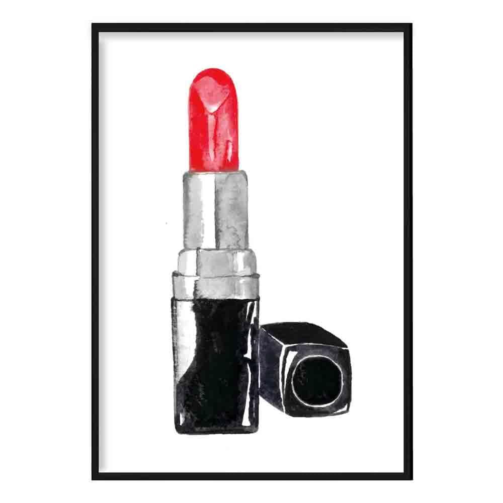 Roter Lippenstift Poster