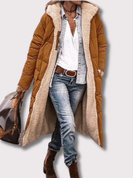 Frendorf | Wende lange gefütterte Winterjacke