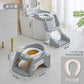 2 in 1 Toiletten-Töpfchen-Trainer-Sitz mit einer Leiter