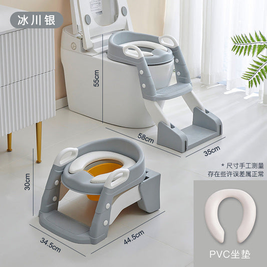 2 in 1 Toiletten-Töpfchen-Trainer-Sitz mit einer Leiter
