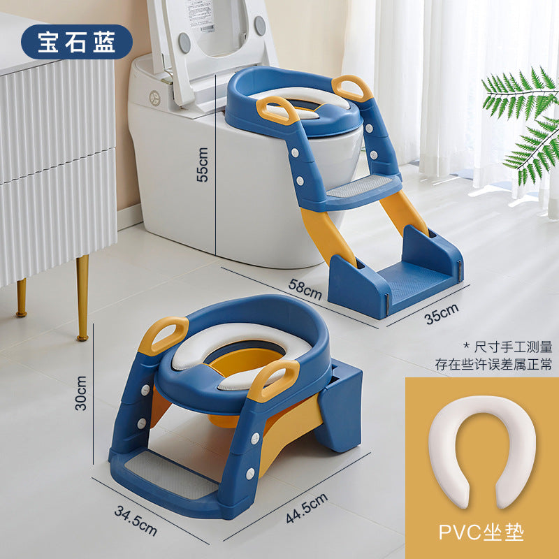 2 in 1 Toiletten-Töpfchen-Trainer-Sitz mit einer Leiter
