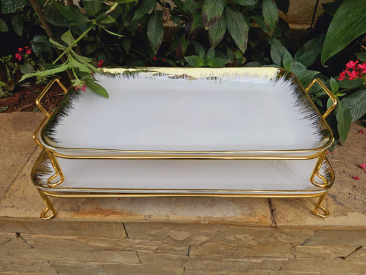 Frendorf | 2 Stück Keramische Servierplatten
