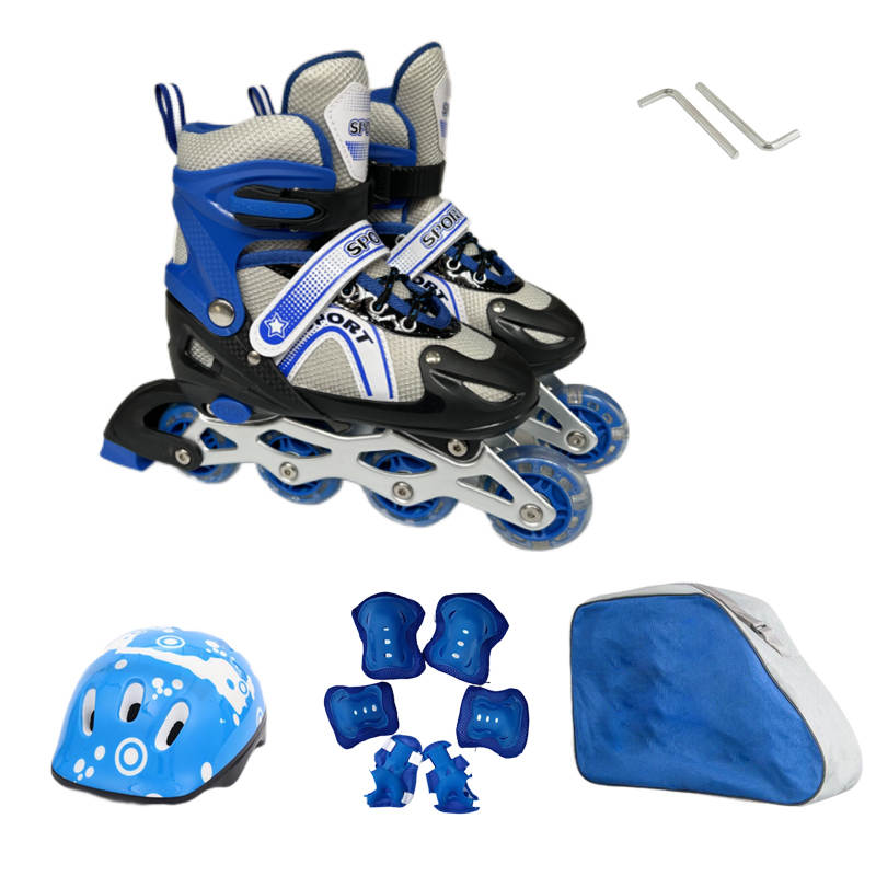 Skate Schuhe und Schutzausrüstung Set