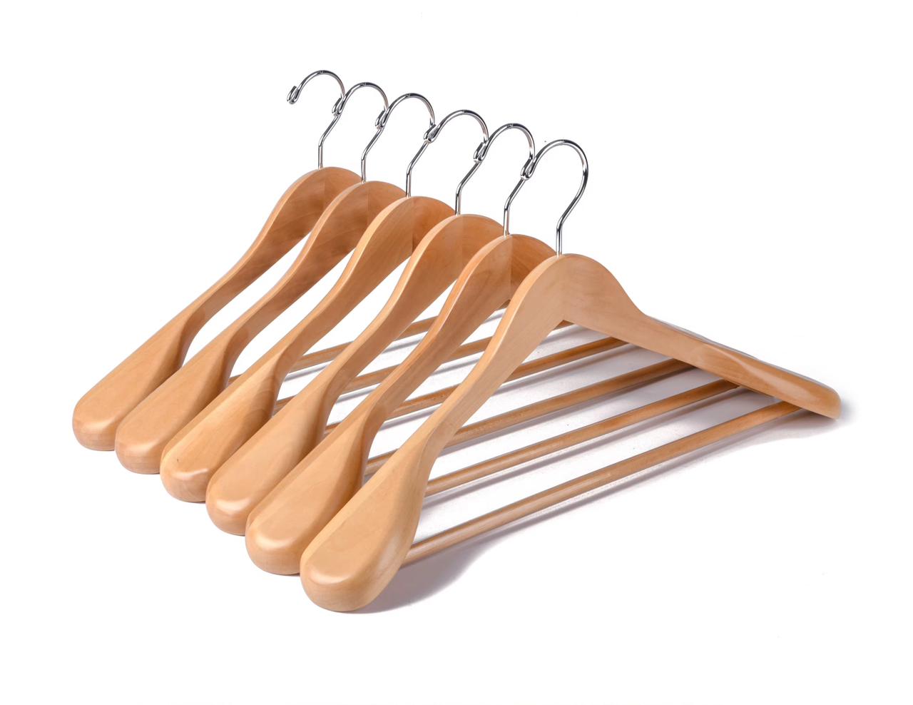 Frendorf | Breite Holzkleiderbügel 10 Stück