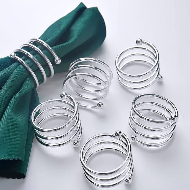 Frendorf | 6 Teilig Silber Serviettenringe