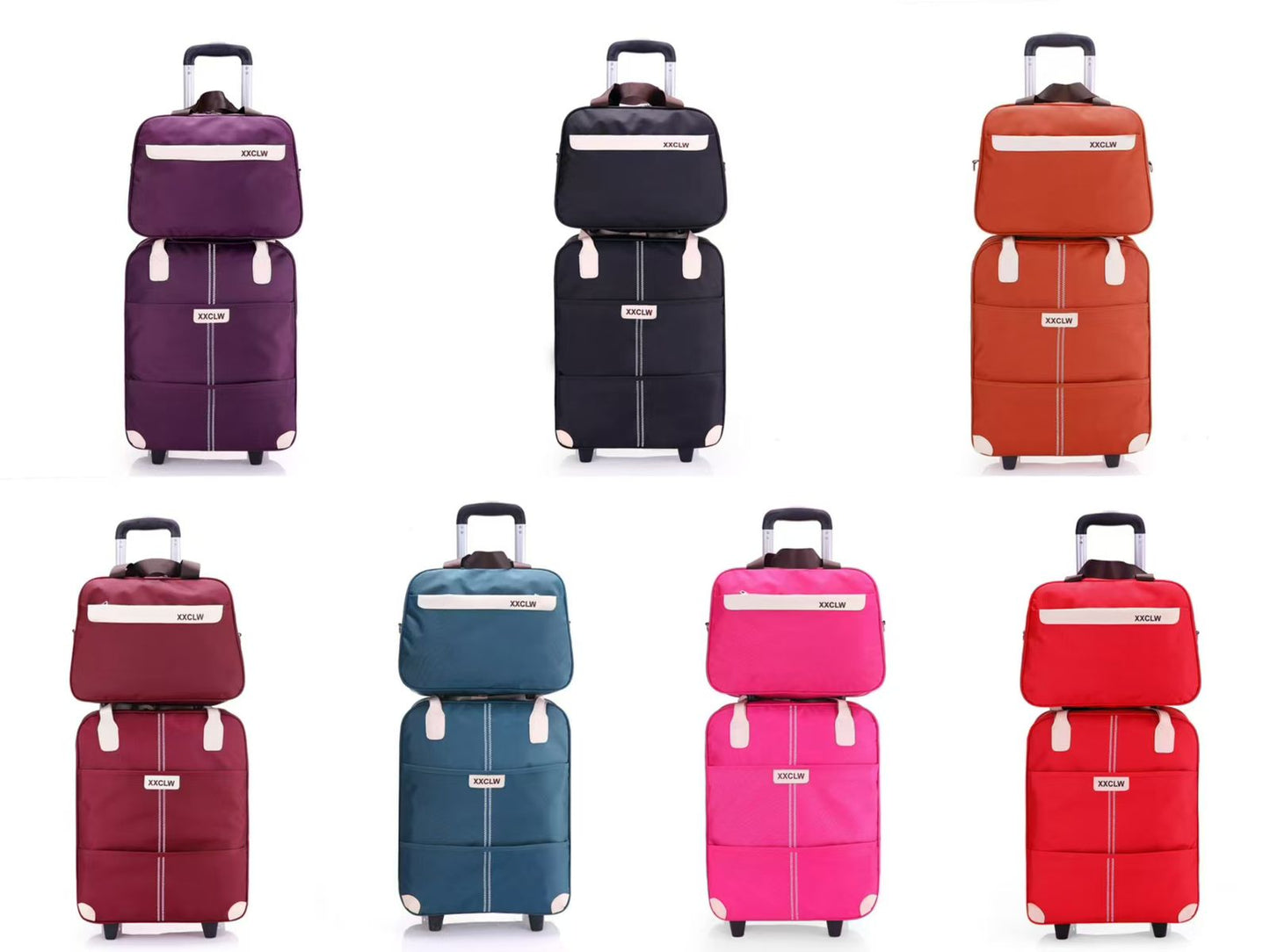2 in 1 Reisetaschen Trolley-Taschen Handgepäck Taschen