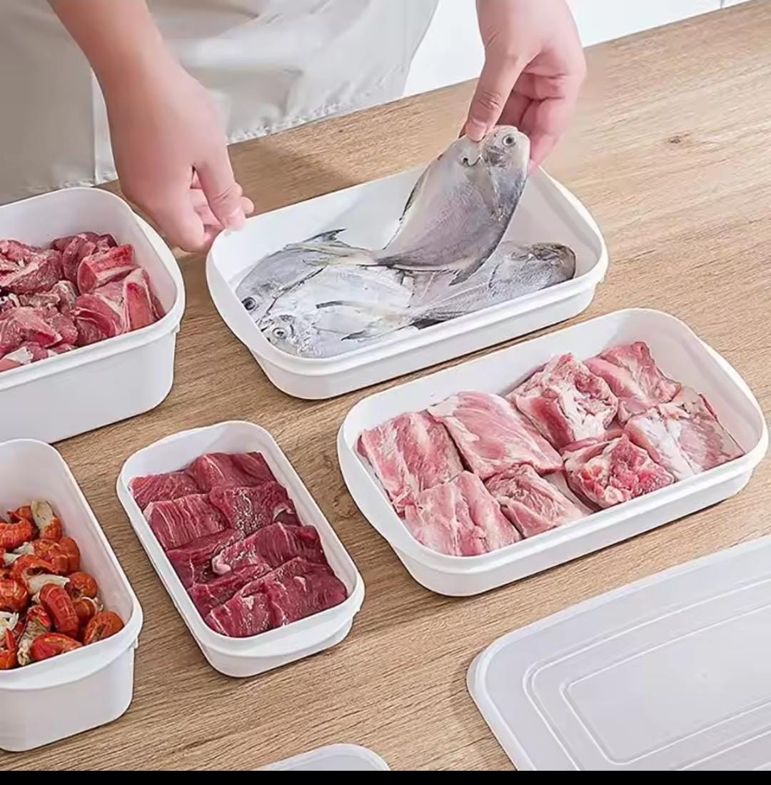 5er Set stapelbare Lebensmittelbehälter