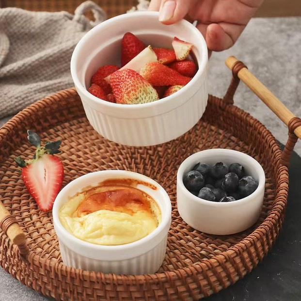 Frendorf | 6 Stück Ramekin Dessertschalen weiß