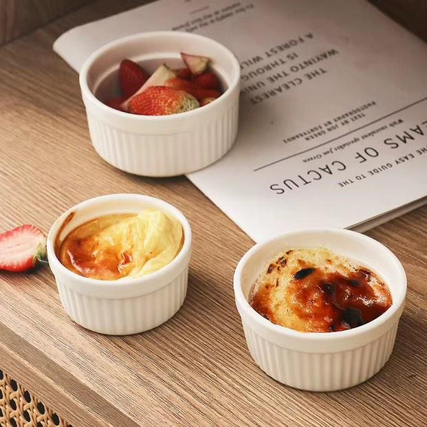 Frendorf | 6 Stück Ramekin Dessertschalen weiß