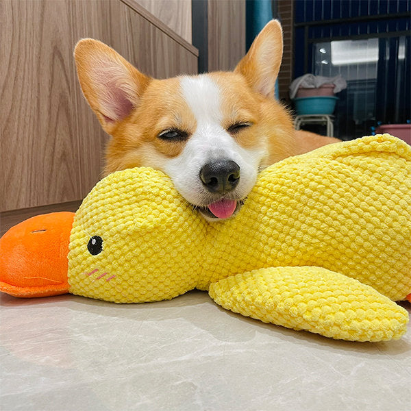 Frendorf | CalmBuddy Beruhigungsente für Hunde | Stressabbau | Spielzeug mit beruhigendem Duft | Hunde-Wohlbefinden