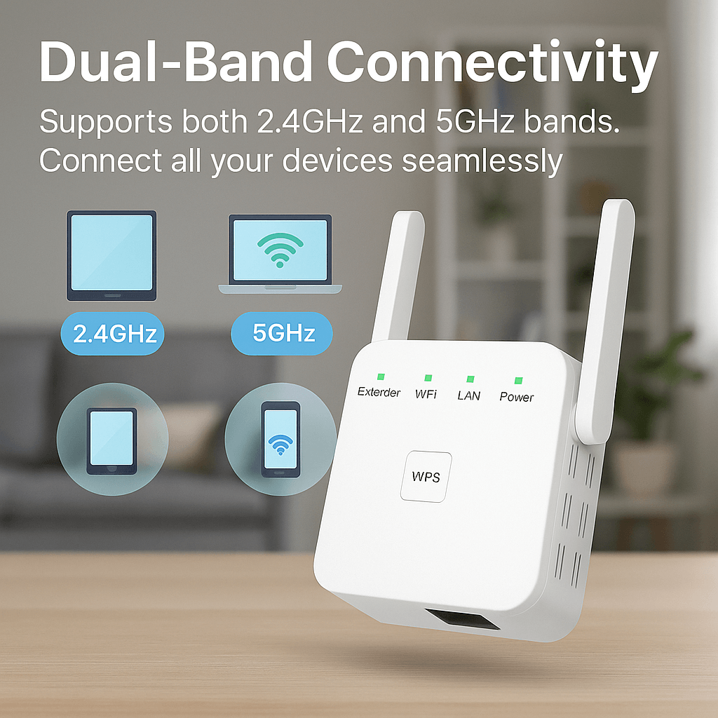 Frendorf | UltraXtend 5G WiFi Booster – Bester WiFi-Extender für schnellere, stärkere Verbindung im Vereinigten Königreich