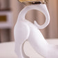 Frendorf | Felinova Tray-Tailed Katzenfigur | Einzigartige Deko-Skulptur | Modernes Design | Praktische Ablage