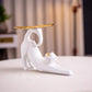 Frendorf | Felinova Tray-Tailed Katzenfigur | Einzigartige Deko-Skulptur | Modernes Design | Praktische Ablage