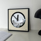 Falling Numbers Wanduhr