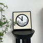 Falling Numbers Wanduhr