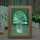 Hund RGB 3D optische Illusionslampe