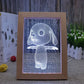 Hund RGB 3D optische Illusionslampe
