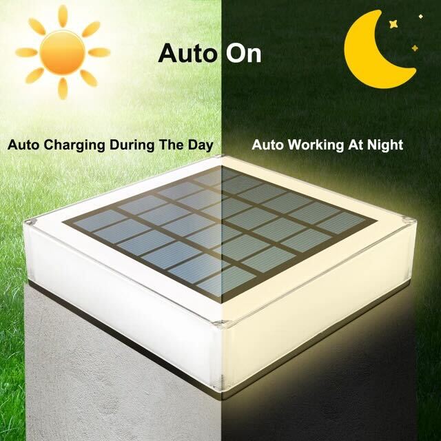 Frendorf | SolarNova Flache LED-Solarlampe | Energieeffizient | Außenbeleuchtung | Garten & Terrasse