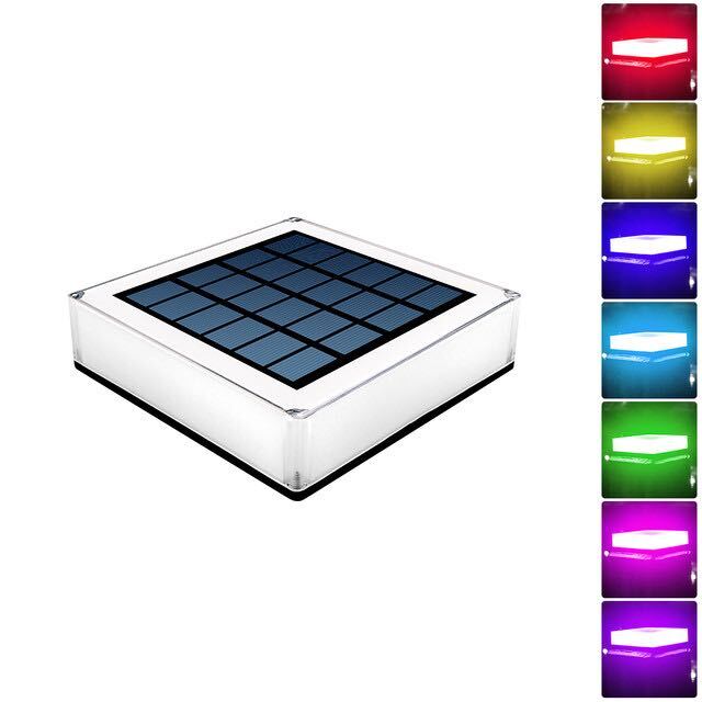 Frendorf | SolarNova Flache LED-Solarlampe | Energieeffizient | Außenbeleuchtung | Garten & Terrasse