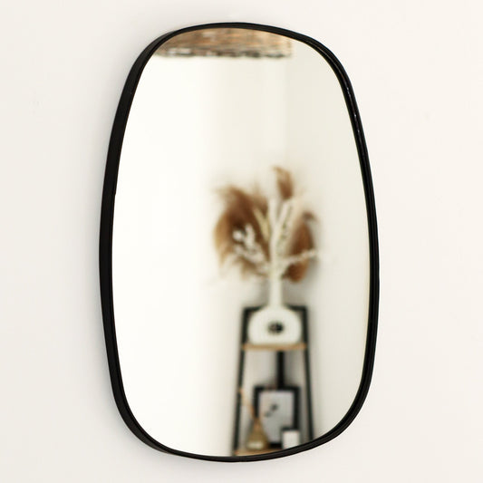 Black Pebble Wall Mirror