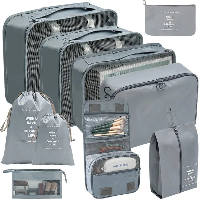 Frendorf | 10 Stück/Set Reisetaschen Organizer für Gepäckkoffer