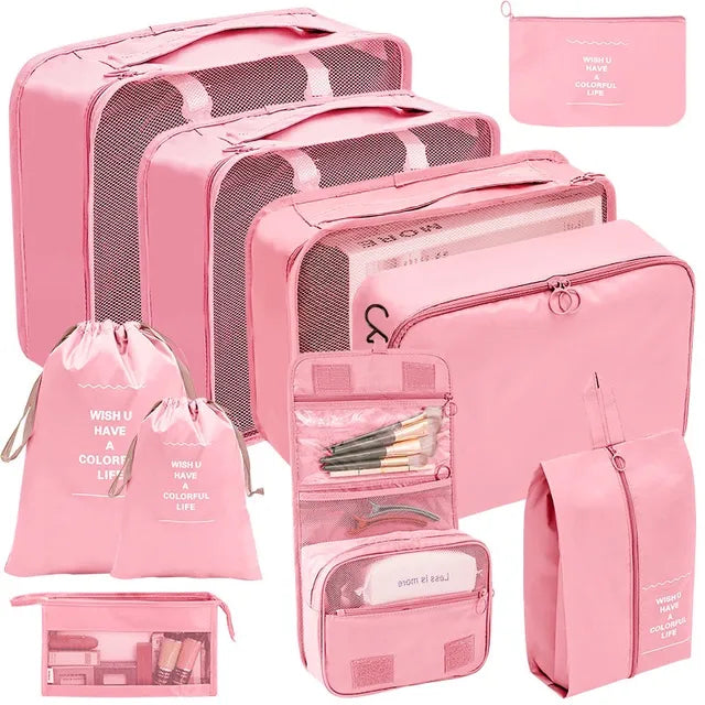 Frendorf | 10 Stück/Set Reisetaschen Organizer für Gepäckkoffer