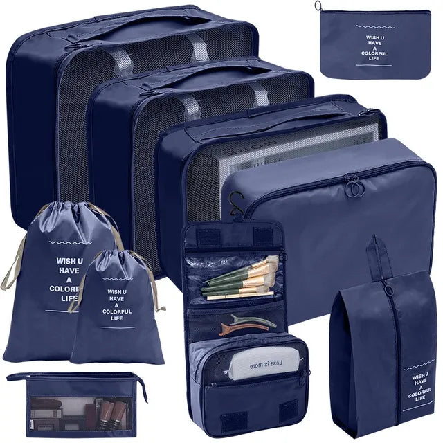Frendorf | 10 Stück/Set Reisetaschen Organizer für Gepäckkoffer