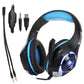 Frendorf | Beexcellent GM-1 Stereo-Bass-Gaming-Kopfhörer mit Mikrofon & LED-Licht, für PS4, Smartphone, Tablet, PC, Notebook (Blau)