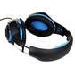 Frendorf | Beexcellent GM-1 Stereo-Bass-Gaming-Kopfhörer mit Mikrofon & LED-Licht, für PS4, Smartphone, Tablet, PC, Notebook (Blau)