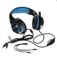 Frendorf | Beexcellent GM-1 Stereo-Bass-Gaming-Kopfhörer mit Mikrofon & LED-Licht, für PS4, Smartphone, Tablet, PC, Notebook (Blau)