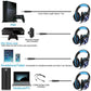 Frendorf | Beexcellent GM-1 Stereo-Bass-Gaming-Kopfhörer mit Mikrofon & LED-Licht, für PS4, Smartphone, Tablet, PC, Notebook (Blau)