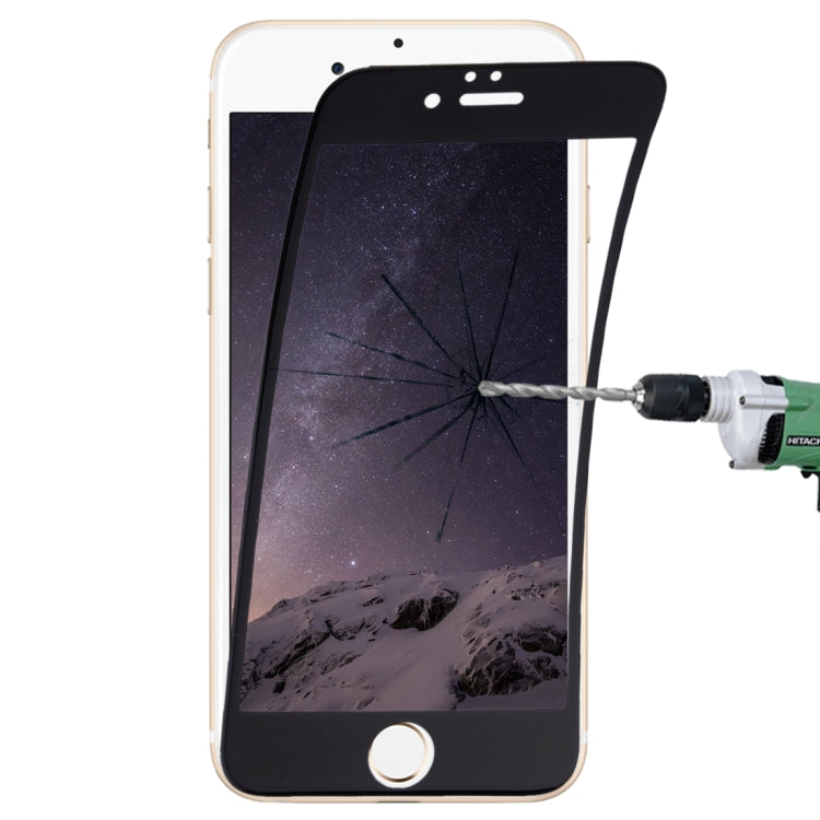 Frendorf | 0,1mm 9H Vollbild Flexible Faser gehärtete Glasfolie für iPhone 6 Plus & 6s Plus (Schwarz)