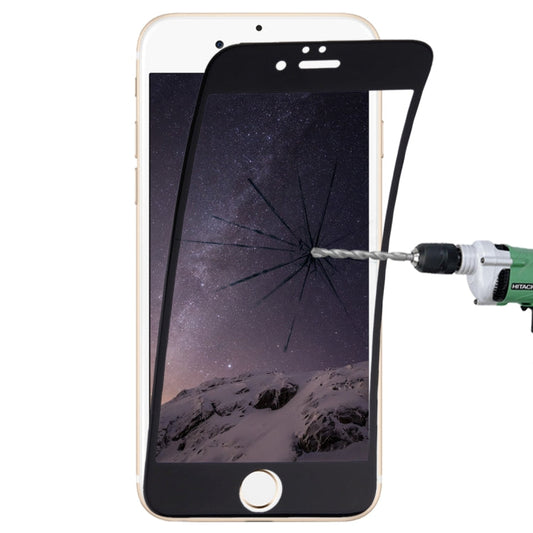 Frendorf | 0,1mm 9H Vollbild Flexible Faser gehärtete Glasfolie für iPhone 6 Plus & 6s Plus (Schwarz)