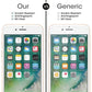 Frendorf | 2 PCS für iPhone 8 Plus & iPhone 7 Plus 0,26 mm 9H Oberflächenhärte 2,5D explosionssicher gehärtetes Glas Nicht-Vollbild-Film