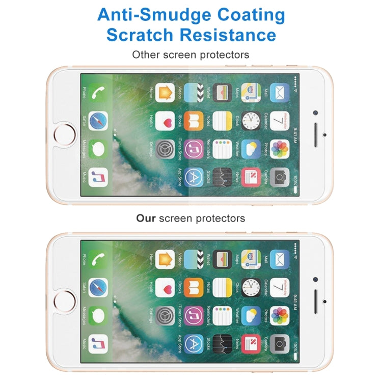 Frendorf | 2 PCS für iPhone 8 Plus & iPhone 7 Plus 0,26 mm 9H Oberflächenhärte 2,5D explosionssicher gehärtetes Glas Nicht-Vollbild-Film
