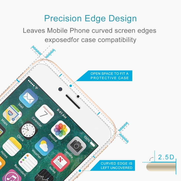 Frendorf | 10 PCS für iPhone 8 Plus & iPhone 7 Plus 0,26 mm 9H Oberflächenhärte 2,5D explosionssicheres gehärtetes Glas nicht Vollbildfilm
