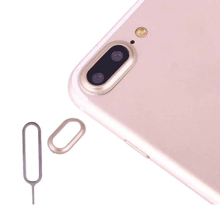 Frendorf | Für iPhone 7 Plus Rückkamera Objektiv Schutzabdeckung mit Nadel (Gold)