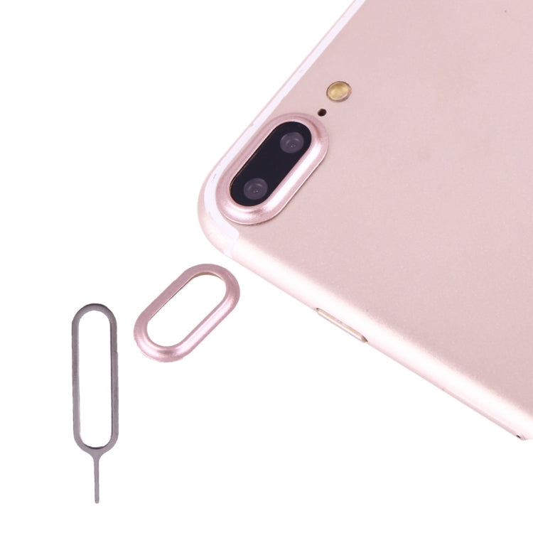 Frendorf | Für iPhone 7 Plus Rückkamera Linsen Schutzabdeckung mit Nadel (Roségold)