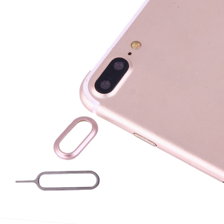 Frendorf | Für iPhone 7 Plus Rückkamera Linsen Schutzabdeckung mit Nadel (Roségold)