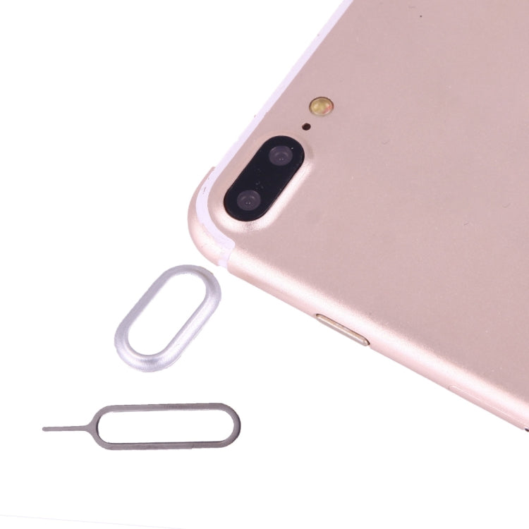 Frendorf | Für iPhone 7 Plus Rückkamera Linsen Schutzabdeckung mit Nadel (Silber)