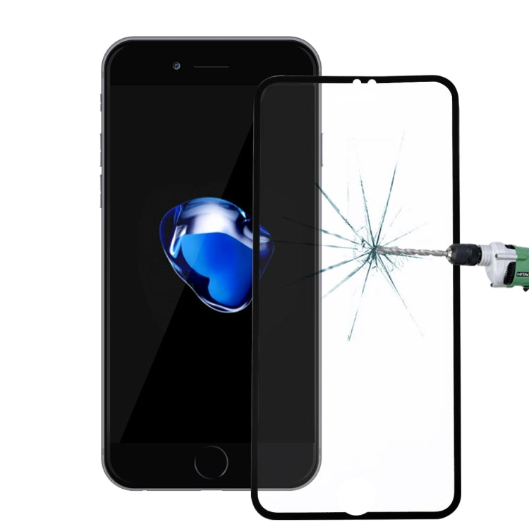 Frendorf | Schmaler Edge Vollschutz Gehärtetes Glas Displayschutzfolie für iPhone 6 Plus / 7 Plus / 8 Plus (Schwarz)