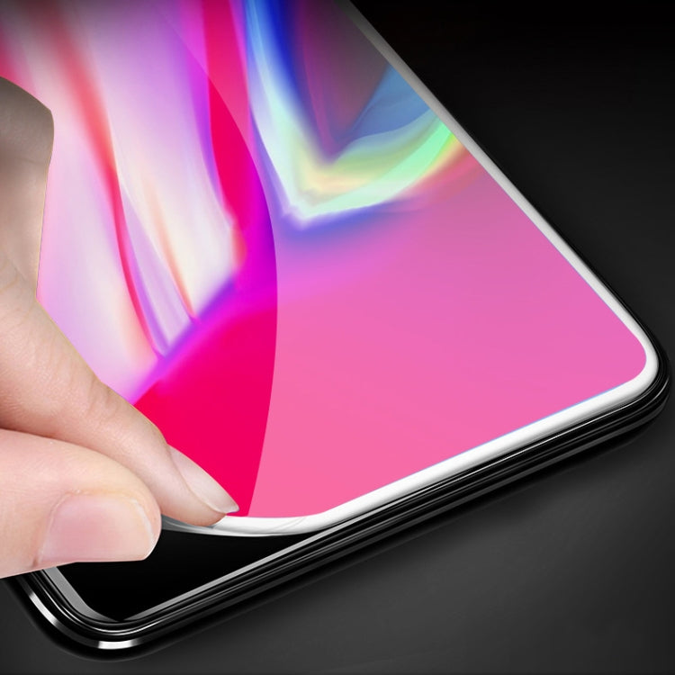 Frendorf | 0.1mm 9H Vollbild Flexible Faser Gehärtetes Glas Folie für iPhone SE 2020 / 8 / 7 (Schwarz)