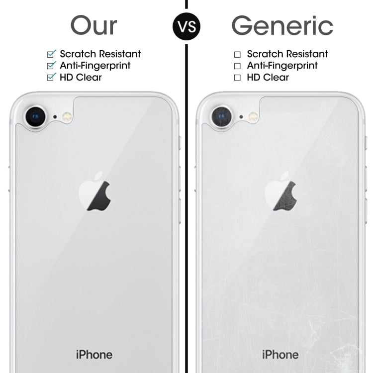 Frendorf | Für iPhone 8 & 7 0,3mm 9H Oberflächenhärte 2,5D gebogener Rand explosionsgeschützter Premium-gehärteter Glas Rückseitenbildschirm-Schutzfolie