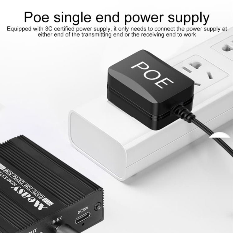 Frendorf | Measy ET100 HDMI Extender Transmitter + Receiver Converter Ethernet Kabel, Übertragungsdistanz: 70m