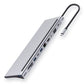 Frendorf | 11 in 1 RJ45 + 87W PD + SD/TF + USBx3 + HDMI + VGA + 3.5mm AUX zu Type-C HUB Adapter