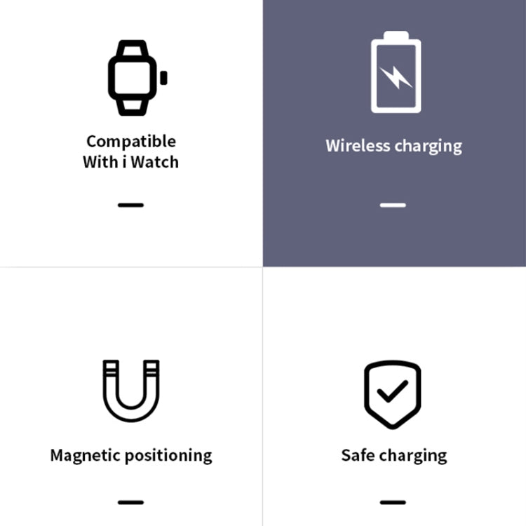 Frerndorf | K02 Universeller Tragbarer Magnetischer Wireless Ladegerät für Apple Watch Series 6 / 5 / SE / 4 / 3 / 2 / 1 (Schwarz)