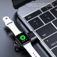Frerndorf | K02 Universeller Tragbarer Magnetischer Wireless Ladegerät für Apple Watch Series 6 / 5 / SE / 4 / 3 / 2 / 1 (Schwarz)