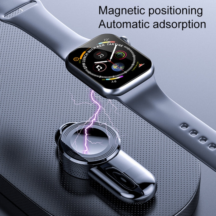 Frerndorf | K02 Universeller Tragbarer Magnetischer Wireless Ladegerät für Apple Watch Series 6 / 5 / SE / 4 / 3 / 2 / 1 (Schwarz)