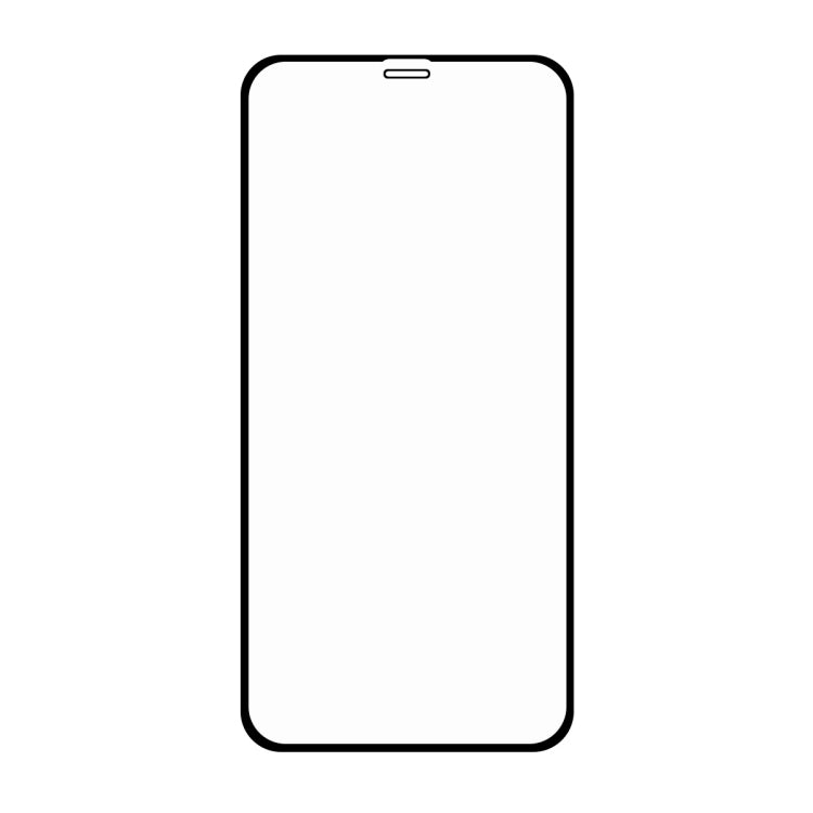 Frendorf | Für iPhone XR ENKAY Hat-prince Vollkleber 0,26 mm 9H 2,5D gehärtete Glasfolie (Schwarz)