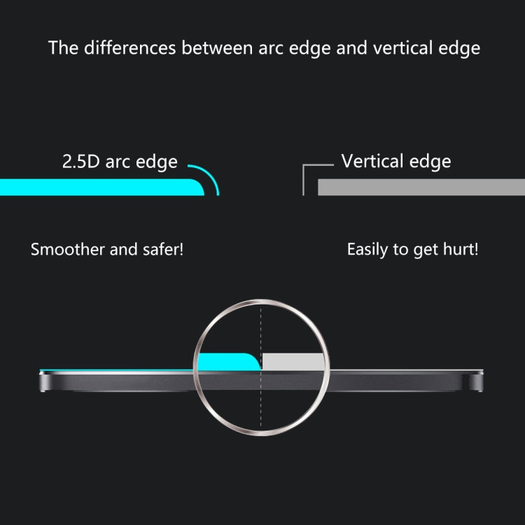 Frendorf | Für iPhone XR ENKAY Hat-prince Vollkleber 0,26 mm 9H 2,5D gehärtete Glasfolie (Schwarz)